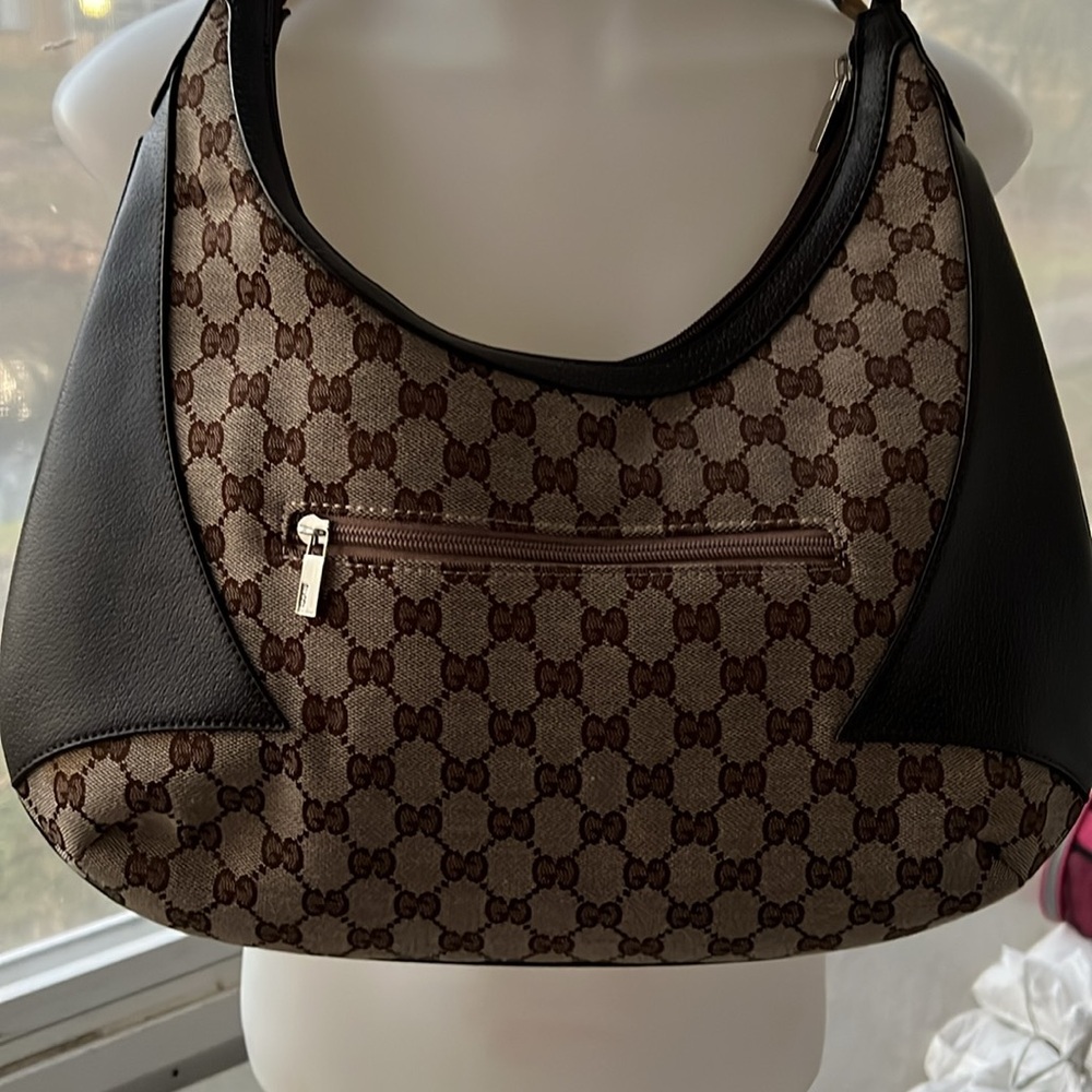 Gucci Monogram Bamboo Horsebit Amalfi Hobo - Picture 3 of 12